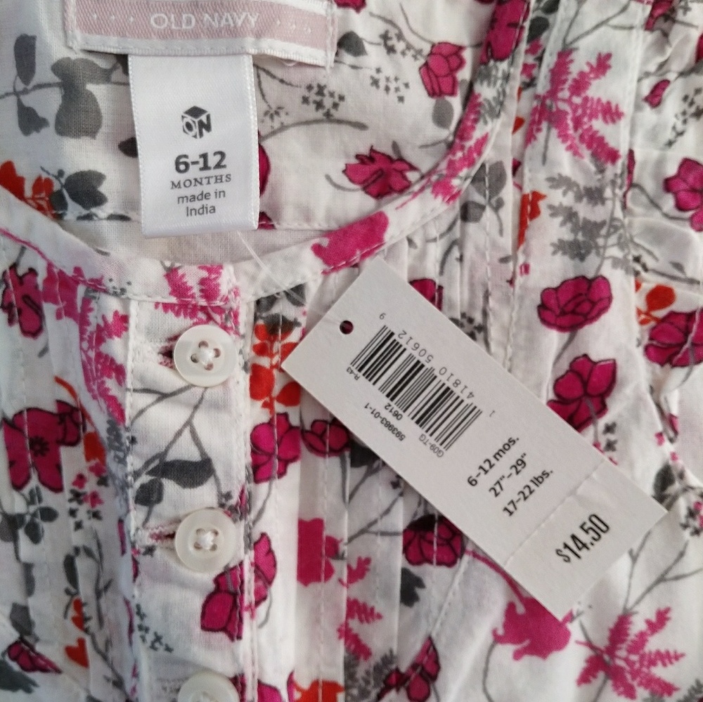 Old Navy 6-12 month girls shirt